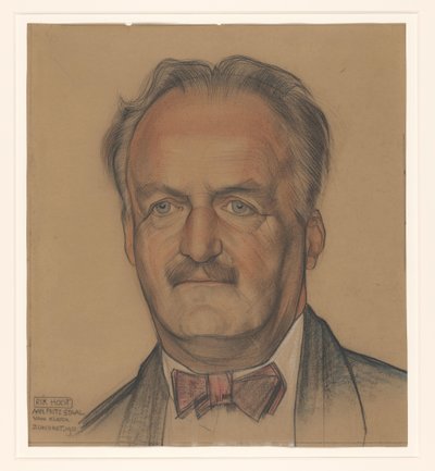 Porträtt av Richard Nicolaus Roland Holst av Michel de Klerk
