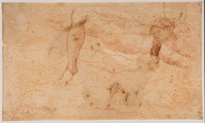 Studier av nakenstudier av Michelangelo (after) Buonarroti