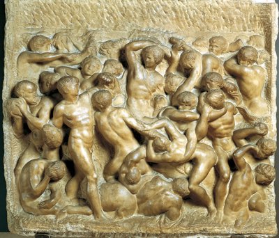 Slaget vid Lapiths mot kentaurerna av Michelangelo Buonarroti