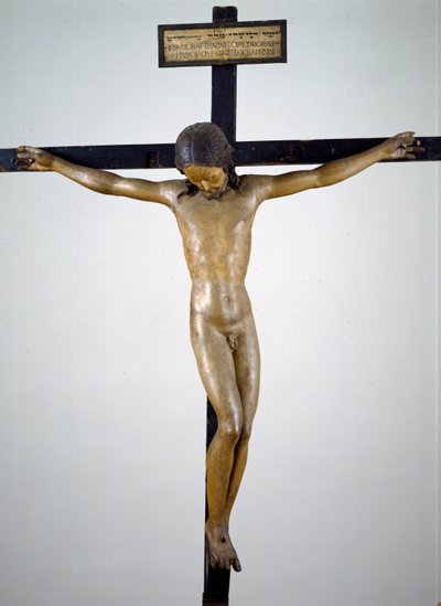 Krucifix, ca 1492-94 (polykromt trä) av Michelangelo Buonarroti