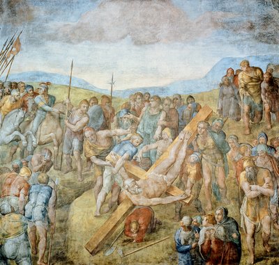 Korsfästelse av S:t Petrus av Michelangelo Buonarroti