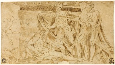 Noas fylleri av Michelangelo Buonarroti