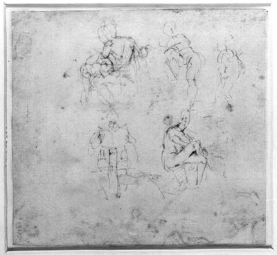 Figurstudie, c.1511 av Michelangelo Buonarroti