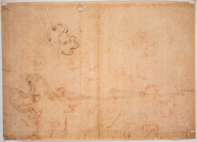 Befästningsdesign för hörnport av Michelangelo Buonarroti