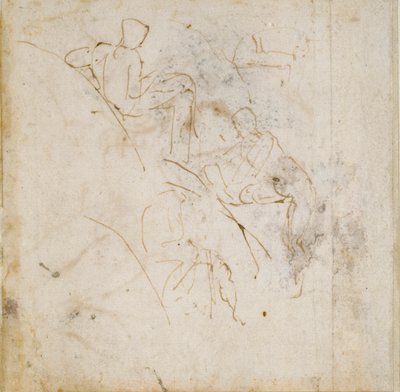 Fyra figurstudier, c1490-1560 av Michelangelo Buonarroti