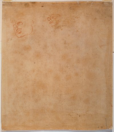 Huvudstudie för den sixtinska Jonah av Michelangelo Buonarroti