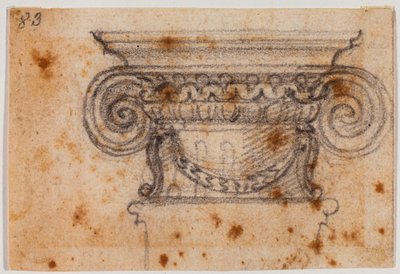 Kapitalstudie för Ionic av Michelangelo Buonarroti