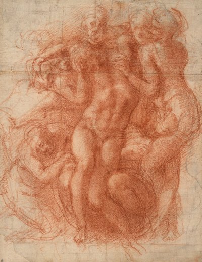 Klagosång, ca 1530 (röd krita) av Michelangelo Buonarroti