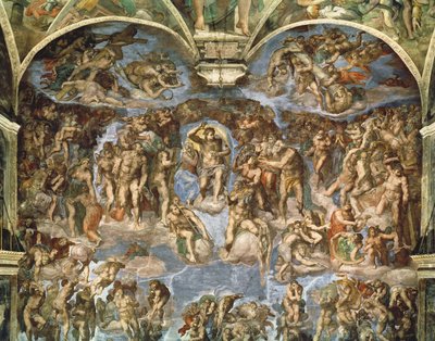 Sista domen, från Sixtinska kapellet av Michelangelo Buonarroti