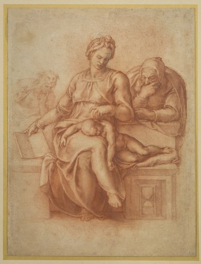 Vår Fru av Tystnaden, ca 1538 av Michelangelo Buonarroti
