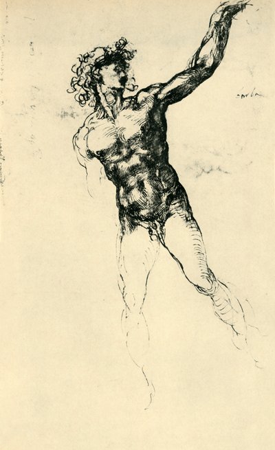 Naken man, 1503-1504, 1943. av Michelangelo Buonarroti