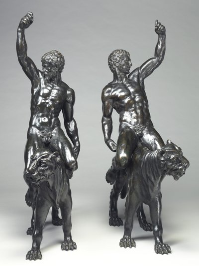 Naken bacchants rider pantrar av Michelangelo Buonarroti