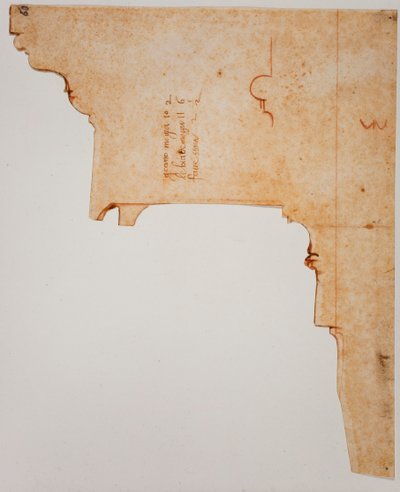 Profil av entablatur av Michelangelo Buonarroti