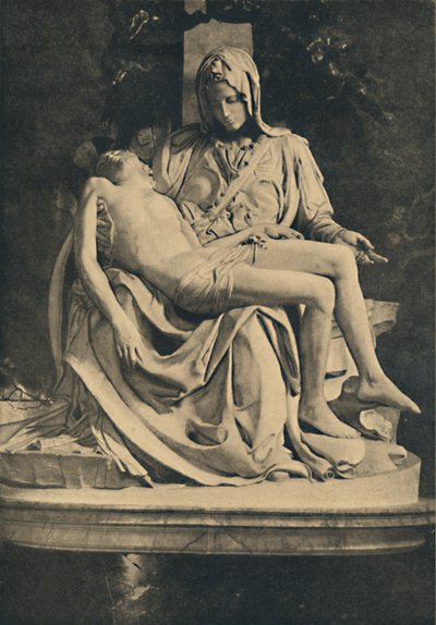 Roma - Peterskyrkan. Pieta av Michelangelo, 1910 av Michelangelo Buonarroti