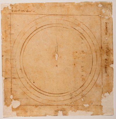 Skisser till kupolen på Santa Maria del Fiore av Michelangelo Buonarroti