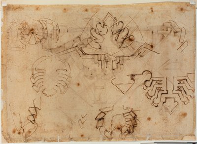 Studier för befästningar av Michelangelo Buonarroti