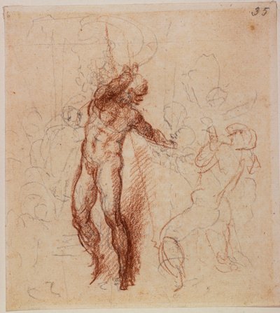 Studie för en Kristus i Limbo av Michelangelo Buonarroti