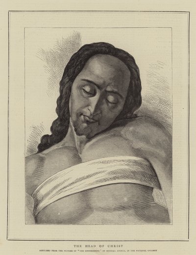 Kristi huvud av Michelangelo Buonarroti