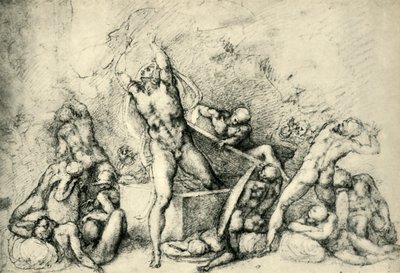 Uppståndelsen, c1532, 1943. av Michelangelo Buonarroti