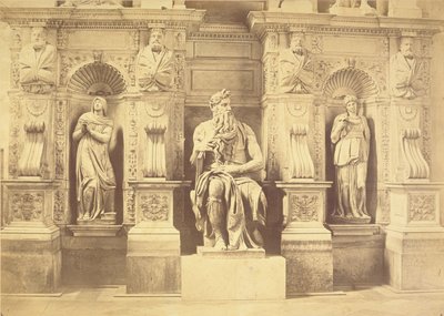 Graven av påven Julius II (1453-1513) detalj av Moses flankerad av Lea och Rachel av Michelangelo Buonarroti