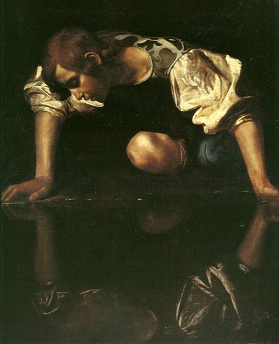 Narcissus, 1598-1599 av Michelangelo Merisi Caravaggio