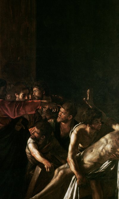 Lasarus uppståndelse (detalj av 238777) av Michelangelo Merisi Caravaggio