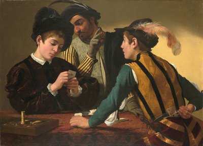 The Cardsharps av Michelangelo Merisi Caravaggio