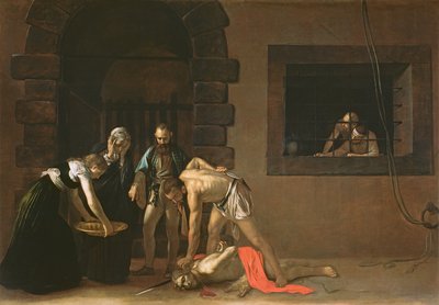 Halshuggningen av Johannes Döparen, 1608 av Michelangelo Merisi Caravaggio