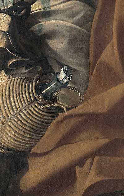 Detalj av resten på flykten till Egypten, ca 1603 (olja på duk) av Michelangelo Merisi da Caravaggio