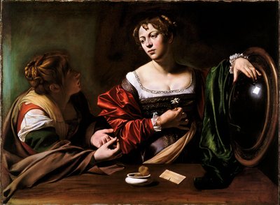 Martha and Mary Magdalene av Michelangelo Merisi da Caravaggio