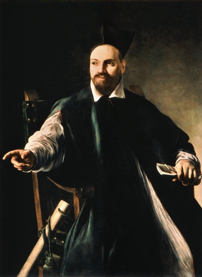 Porträtt av Maffeo Barberini senare påve av Michelangelo Merisi da Caravaggio