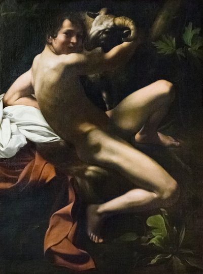 Johannes Döparen, Ungdom med en bagge av Michelangelo Merisi da Caravaggio