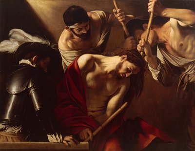 The Crowning with Thorns, c.1603 (olja på duk) av Michelangelo Merisi da Caravaggio