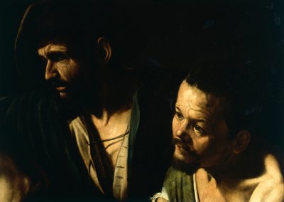 The Flagelation of Christ, detalj, c.1606 (olja på duk) av Michelangelo Merisi da Caravaggio