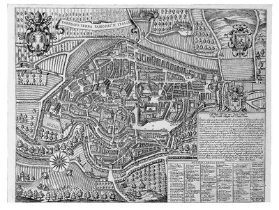 Fabriano Italiens mest kända land, 1630 av Michele Buti