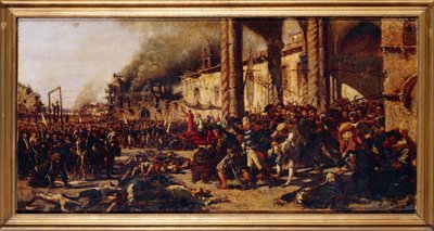 Italien, Neapel, slakten av Altamura av Michele Cammarano