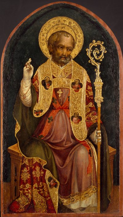En biskopshelgon, c1440 av Michele Giambono