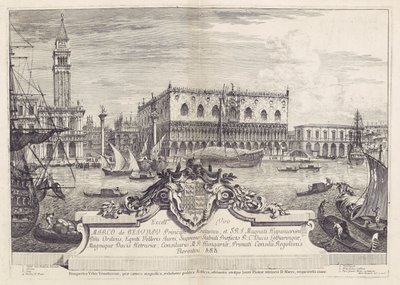Magnifik och selektiv utsikt över staden Venedig av Michele Marieschi