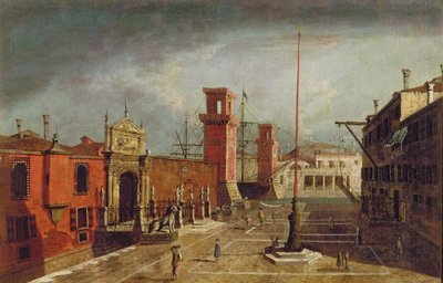 Arsenale, Venedig av Michele Marieschi