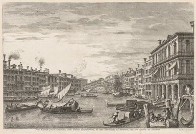 Utsikt över Venedig: Rialto av Michele Marieschi