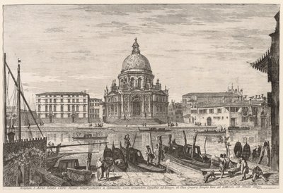 Utsikt över Venedig: S. M. Della Salute, 1741. av Michele Marieschi