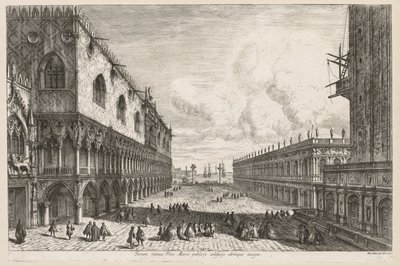 Utsikt över Venedig: Piazzetta av Michele Marieschi