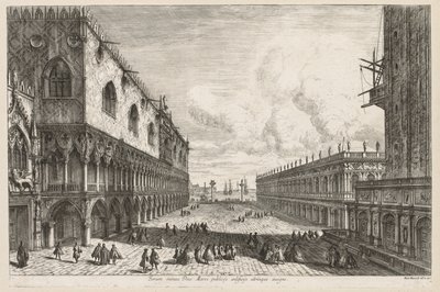 Utsikt över Venedig: Piazzetta, 1741. av Michele Marieschi