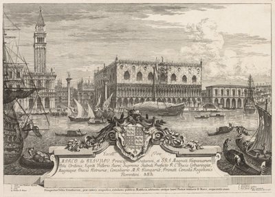 Utsikt över Venedig: Piazzetta och Ducal Palace, 1741. av Michele Marieschi