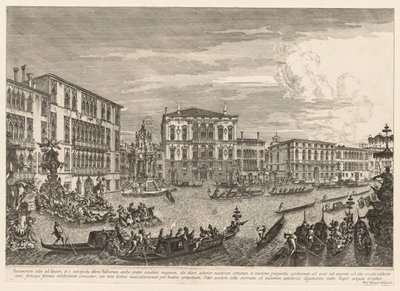 Utsikt över Venedig: Regatta av Michele Marieschi