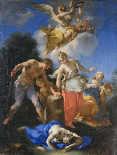 Jungfrurnas martyrium, första hälften av 1700-talet, Michele Rocca (olja på duk) av Michele Rocca