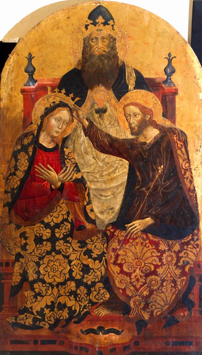 Marias kröning av Michele di Matteo da Bologna (aktiv 1410-1469) av Michele di Matteo da Bologna