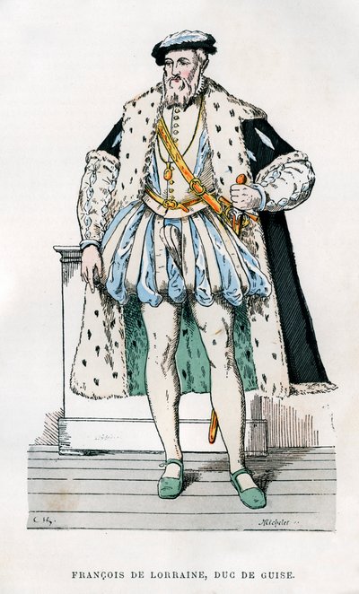 Franciskus av Lorraine, 2:e hertig av Guise, fransk soldat och politiker, 1500-talet 1882-1884. av Micheler