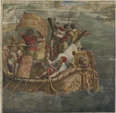 Landstigning av Scipio Africanus i Kartago av Michiel Coxie (I) (attributed to)