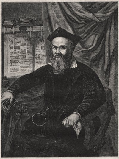 Porträtt av Marco Antonio de Dominis (Markantun de Dominis) (1556-1624) Dalmatisk kyrklig, avfällig och vetenskapsman - graverad av G J Delff efter Mierevelt av Michiel Jansz. van (after) Mierevelt